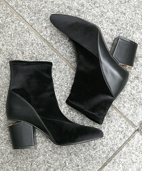 laboratory work（ラボラトリーワーク）の「ベルベットストレッチブーツ（ブーツ・レディース・レッド/ブラック・MEDIUM/LARGE）」の2枚目の写真