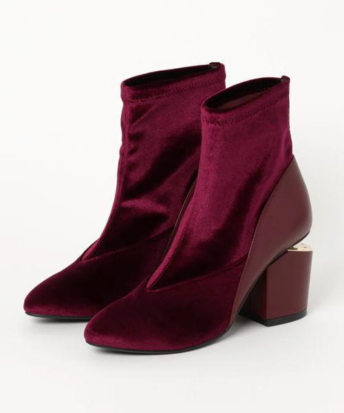laboratory work（ラボラトリーワーク）の「ベルベットストレッチブーツ（ブーツ・レディース・レッド/ブラック・MEDIUM/LARGE）」の9枚目の写真