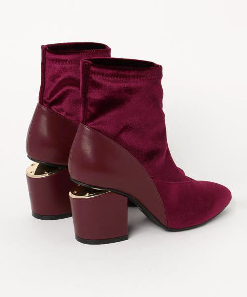 laboratory work（ラボラトリーワーク）の「ベルベットストレッチブーツ（ブーツ・レディース・レッド/ブラック・MEDIUM/LARGE）」の3枚目の写真