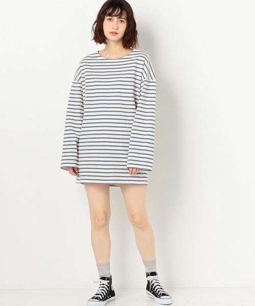 Another Edition（アナザーエディション）の「ボーダーLSLワンピース（ワンピース・レディース・イエロー/コバルトブルー・FREE）」の6枚目の写真