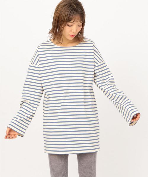 Another Edition（アナザーエディション）の「ボーダーLSLワンピース（ワンピース・レディース・イエロー/コバルトブルー・FREE）」の9枚目の写真