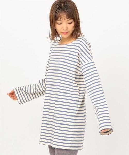 Another Edition（アナザーエディション）の「ボーダーLSLワンピース（ワンピース・レディース・イエロー/コバルトブルー・FREE）」の10枚目の写真