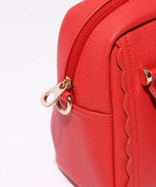 Heather（ヘザー）の「ミニボストンＢＡＧ　780153（ショルダーバッグ・レディース・ブラック/レッド/チェック・ONESIZE）」の4枚目の写真