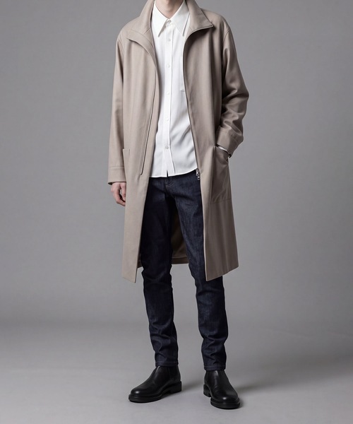 ato(アトウ)の「STRETCH DENIM SARROUEL PANTS(デニムパンツ・メンズ・ネイビー/ブラック・44/46/48)」の4枚目の写真