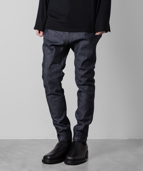 STRETCH DENIM SARROUEL PANTS（デニムパンツ）｜ato（アトウ）の