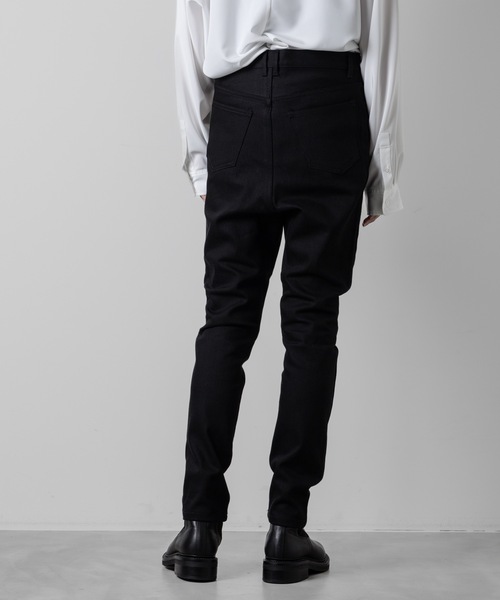 ato アトウ サルエルパンツ ブラック サイズ46 STRETCH DENIM SARROUEL PANTS（デニムパンツ）｜ato（アトウ）の