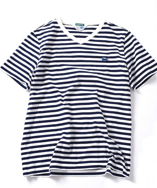 LACOSTE（ラコステ）の「LACOSTE×SHIPS JET BLUE: 別注 ベーシックVネックTシャツ◇（Tシャツ/カットソー・メンズ・ホワイト/ブラック/ネイビー/ブルー系その他/ブルー/ライトグリーン・SMALL/MEDIUM/LARGE/X-SMALL）」の18枚目の写真