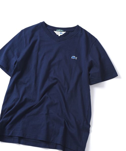 LACOSTE（ラコステ）の「LACOSTE×SHIPS JET BLUE: 別注 ベーシックVネックTシャツ◇（Tシャツ/カットソー・メンズ・ホワイト/ブラック/ネイビー/ブルー系その他/ブルー/ライトグリーン・SMALL/MEDIUM/LARGE/X-SMALL）」の16枚目の写真