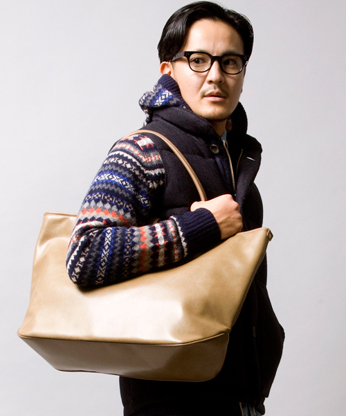 BEAUTY&YOUTH UNITED ARROWS（ビューティーアンドユースユナイテッドアローズ）の「BY ∴ シフォン トートバッグ§§（トートバッグ・メンズ・グレー/モカ/ネイビー/ブラック/ダークブラウン/ワイン・フリー）」の2枚目の写真