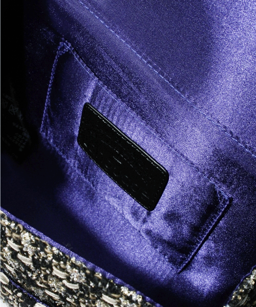 Language（ランゲージ）の「アンティークラメツィードバッグ（クラッチバッグ・レディース・アイボリー系/ピンク系/ブラック系・38）」の10枚目の写真