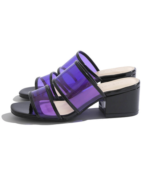 WEGO（ウィゴー）の「DISPARK/クリアミュール（サンダル・レディース・ブラック/ゴールド・MEDIUM/LARGE）」の7枚目の写真