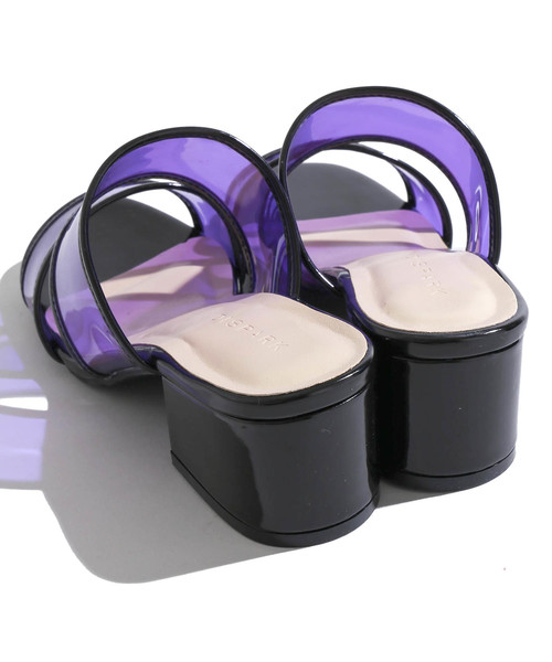 WEGO（ウィゴー）の「DISPARK/クリアミュール（サンダル・レディース・ブラック/ゴールド・MEDIUM/LARGE）」の8枚目の写真