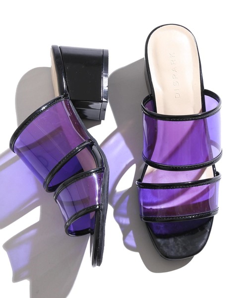 WEGO（ウィゴー）の「DISPARK/クリアミュール（サンダル・レディース・ブラック/ゴールド・MEDIUM/LARGE）」の15枚目の写真