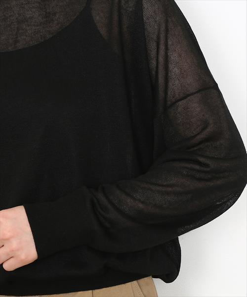 ADAM ET ROPE'(アダムエロペ)の「メタリックシアープルオーバー(ニット/セーター・レディース・ブラック/ベージュ・FREE)」の5枚目の写真