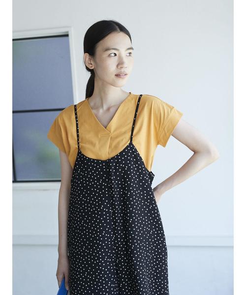 AMERICAN HOLIC(アメリカンホリック)の「・ワイドサロペット(サロペット/オーバーオール・レディース・ブラック/ベージュ系その他/カーキ/その他14/ドット・FREE)」の13枚目の写真