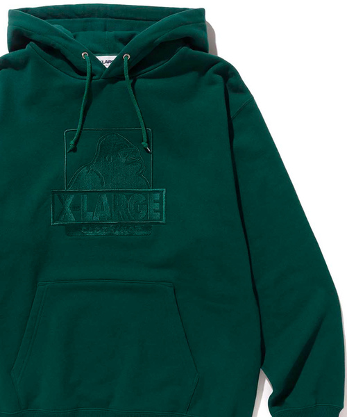 XLARGE（エクストララージ）の「EMBROIDERY OG PULLOVER HOODED SWEAT（パーカー・メンズ・ブラック/グリーン/バーガンディー・SMALL/MEDIUM/LARGE/X-LARGE）」の3枚目の写真