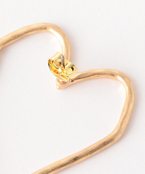 BEAUTY&YOUTH UNITED ARROWS（ビューティーアンドユースユナイテッドアローズ）の「BY∴ ハートピアス ◆（ピアス（両耳用）・レディース・ゴールド/シルバー・FREE）」の4枚目の写真