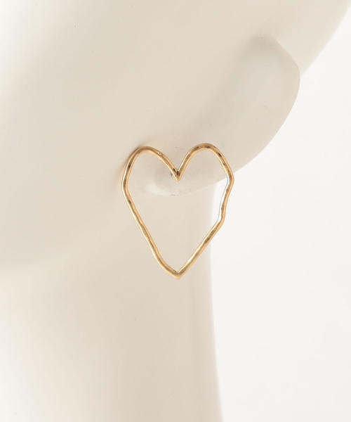 BEAUTY&YOUTH UNITED ARROWS（ビューティーアンドユースユナイテッドアローズ）の「BY∴ ハートピアス ◆（ピアス（両耳用）・レディース・ゴールド/シルバー・FREE）」の6枚目の写真