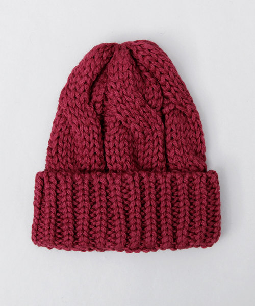 HIGHLAND 2000（ハイランドトゥーサウザンド）の「【 HIGHLAND 2000 】ケーブル編み ニット帽 / ウールニット帽 / ニットワッチ / 大きめケーブル編み（ニットキャップ/ビーニー・メンズ・ブラック/キャメル/グレー/ナチュラル/ワイン・FREE）」の20枚目の写真