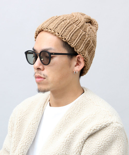 HIGHLAND 2000（ハイランドトゥーサウザンド）の「【 HIGHLAND 2000 】ケーブル編み ニット帽 / ウールニット帽 / ニットワッチ / 大きめケーブル編み（ニットキャップ/ビーニー・メンズ・ブラック/キャメル/グレー/ナチュラル/ワイン・FREE）」の13枚目の写真