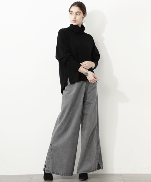 city（シティ）の「【CITY】WOOL CASHMERE TURTLE PO（ニット/セーター・レディース・ブラック/ブラウン/イエロー・1/0）」の4枚目の写真