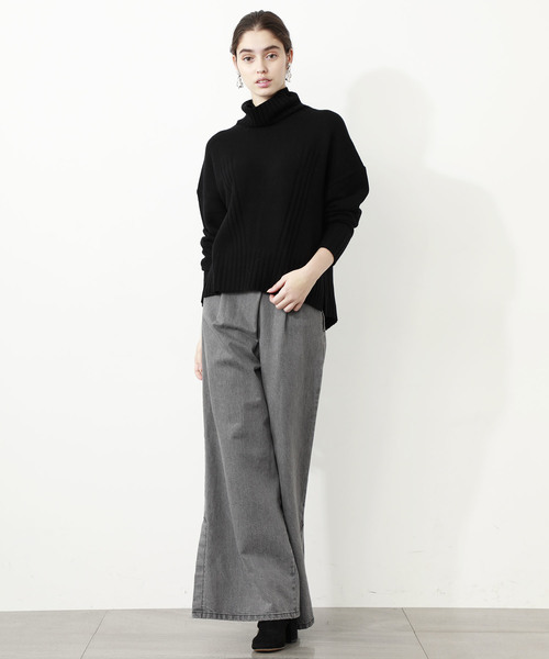 city（シティ）の「【CITY】WOOL CASHMERE TURTLE PO（ニット/セーター・レディース・ブラック/ブラウン/イエロー・1/0）」の5枚目の写真