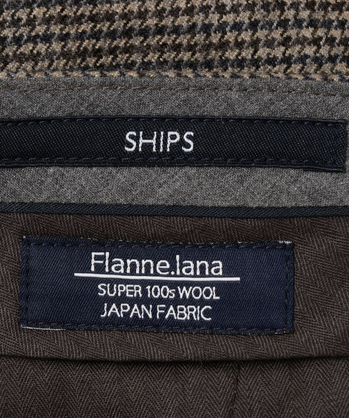 SHIPS(シップス)の「SC: AIRY ウール ストレッチ ノープリーツ チェック パンツ(その他パンツ・メンズ・ブラウン/ダークグレー/マルチ・34/32/30/31/33/29)」の8枚目の写真