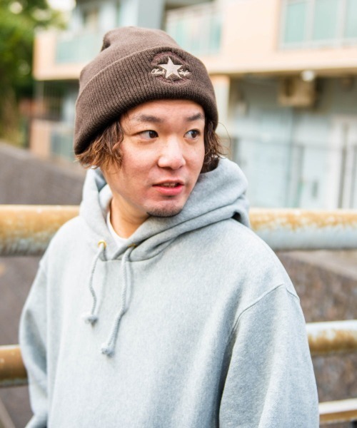 CONVERSE(コンバース)の「【CONVERSE】ANKLE LOGO AC WATCH / 【コンバース】アンクル ロゴ アクリル ワッチ オーバーライド(ニットキャップ/ビーニー・メンズ・ホワイト/ブラック/ベージュ/ネイビー/グリーン/ダークグレー/グレー/ブルー系その他2/ダークオレンジ/ブルー系その他/グレー系その他/ブラック系その他/ブラウン・57~59cm)」の7枚目の写真