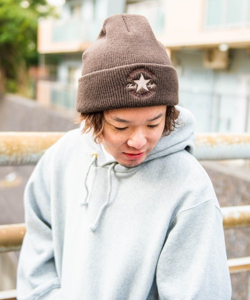 CONVERSE(コンバース)の「【CONVERSE】ANKLE LOGO AC WATCH / 【コンバース】アンクル ロゴ アクリル ワッチ オーバーライド(ニットキャップ/ビーニー・メンズ・ホワイト/ブラック/ベージュ/ネイビー/グリーン/ダークグレー/グレー/ブルー系その他2/ダークオレンジ/ブルー系その他/グレー系その他/ブラック系その他/ブラウン・57~59cm)」の17枚目の写真