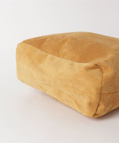 STYLEBLOCK（スタイルブロック）の「コーデュロイトートバッグ（トートバッグ・レディース・ホワイト/ブラック/ベージュ/ブラウン/グレー/ピンク/イエロー/グリーン・FREE）」の10枚目の写真