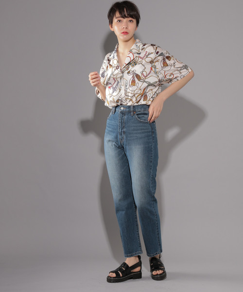 PAGEBOY（ページボーイ）の「チェーンカイキンシャツ（シャツ/ブラウス・レディース・ホワイト/ブラック/ベージュ・FREE）」の5枚目の写真