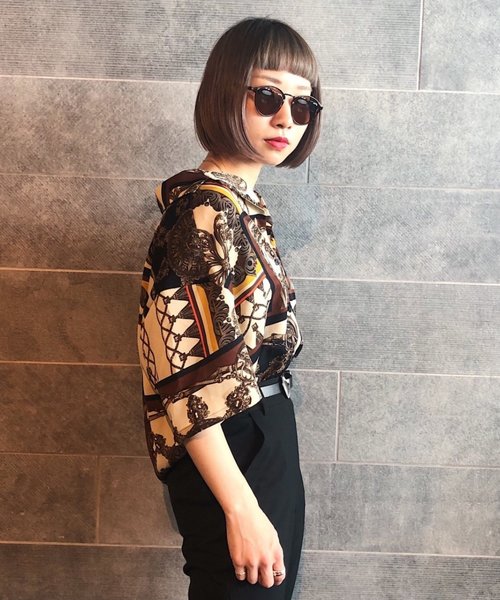 PAGEBOY（ページボーイ）の「チェーンカイキンシャツ（シャツ/ブラウス・レディース・ホワイト/ブラック/ベージュ・FREE）」の16枚目の写真