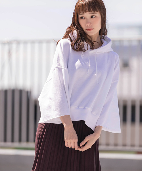 ROOPTOKYO（ループトウキョウ）の「made in standard SHORT LENGTH PULL HOODY（パーカー・レディース・ホワイト/ブラック/グレー/ライム・FREE）」の2枚目の写真