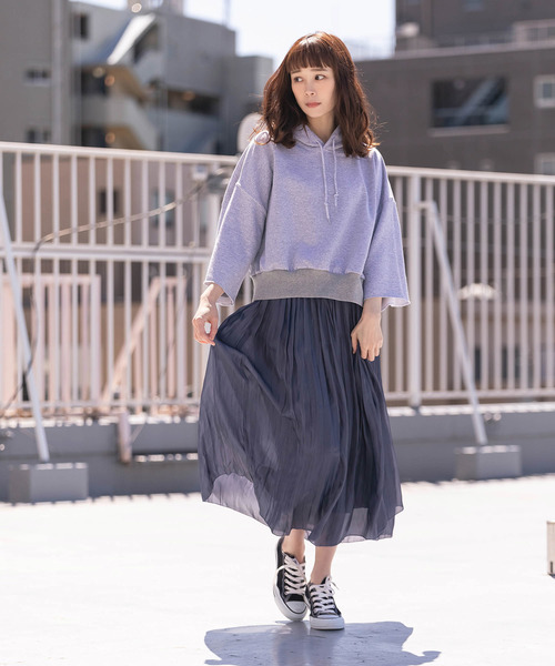 ROOPTOKYO（ループトウキョウ）の「made in standard SHORT LENGTH PULL HOODY（パーカー・レディース・ホワイト/ブラック/グレー/ライム・FREE）」の18枚目の写真