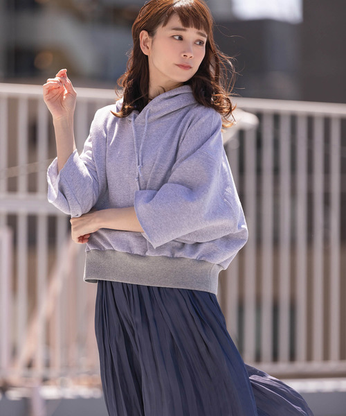 ROOPTOKYO（ループトウキョウ）の「made in standard SHORT LENGTH PULL HOODY（パーカー・レディース・ホワイト/ブラック/グレー/ライム・FREE）」の5枚目の写真