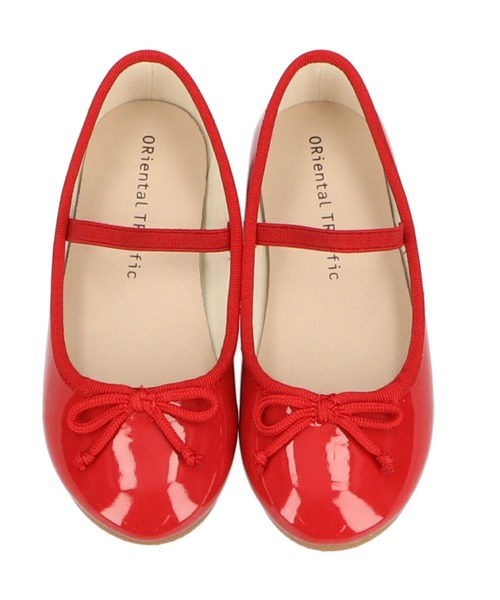 ORiental TRaffic（オリエンタルトラフィック）の「キッズ バレエ シューズ K-902（パンプス・キッズ・ブラック/レインボー/レッド/シルバー/ゴールド/ピンク/ブルー/ベージュ・15.0cm/16.0cm/17.0cm/18.0cm/19.0cm/20.0cm）」の17枚目の写真