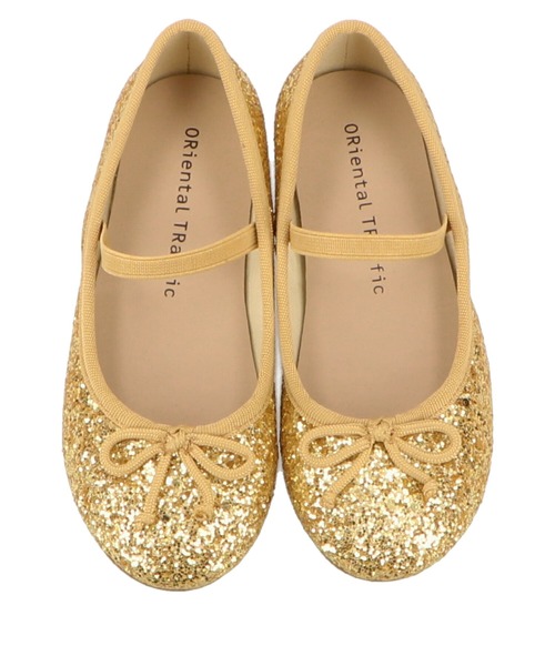 ORiental TRaffic（オリエンタルトラフィック）の「キッズ バレエ シューズ K-902（パンプス・キッズ・ブラック/レインボー/レッド/シルバー/ゴールド/ピンク/ブルー/ベージュ・15.0cm/16.0cm/17.0cm/18.0cm/19.0cm/20.0cm）」の18枚目の写真