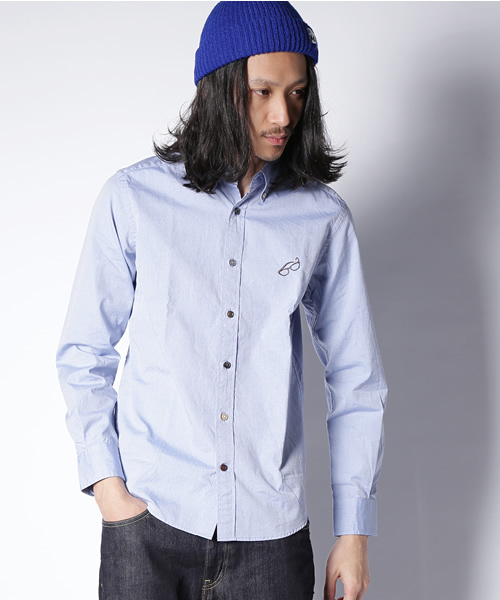 green label relaxing（グリーンレーベルリラクシング）の「[WEB限定]★★B/CRAZY BIG MIX/EMBシャツ（シャツ/ブラウス・メンズ・ホワイト/ロイヤルブルー・X-LARGE/MEDIUM/X-SMALL/SMALL/LARGE）」の2枚目の写真