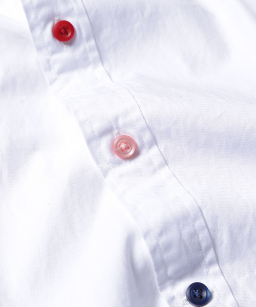 green label relaxing（グリーンレーベルリラクシング）の「[WEB限定]★★B/CRAZY BIG MIX/EMBシャツ（シャツ/ブラウス・メンズ・ホワイト/ロイヤルブルー・X-LARGE/MEDIUM/X-SMALL/SMALL/LARGE）」の5枚目の写真