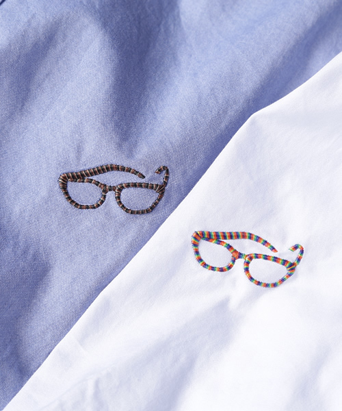 green label relaxing（グリーンレーベルリラクシング）の「[WEB限定]★★B/CRAZY BIG MIX/EMBシャツ（シャツ/ブラウス・メンズ・ホワイト/ロイヤルブルー・X-LARGE/MEDIUM/X-SMALL/SMALL/LARGE）」の6枚目の写真