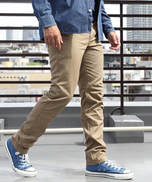 Beautiful Harmony（ビューティフルハーモニー）の「ツイル ストレート チノパン（チノパンツ・メンズ・キャメル/カーキ/ベージュ/ネイビー/グレー/ブラウン/ホワイト/ブラック/ダークグリーン・MEDIUM/LARGE/X-LARGE/XX-LARGE/SMALL）」の5枚目の写真