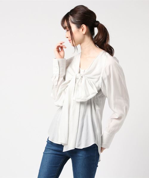 JANE SMITH】BIG RIBBON BLOUSE（シャツ/ブラウス）｜JANE SMITH 