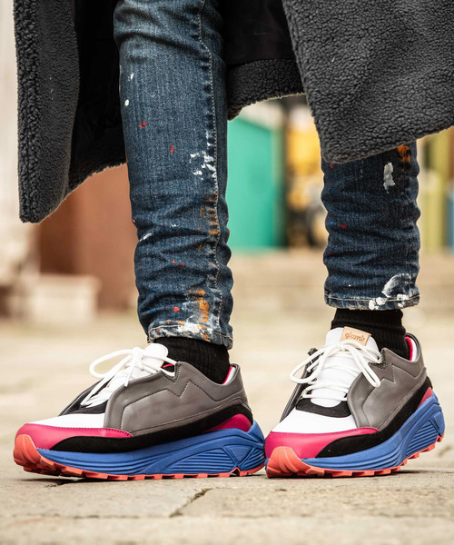 glamb（グラム）の「Marcell sneakers / マーセルスニーカー（スニーカー・メンズ・マルチ/ネイビー/ブラック・2/1/L/M/S/4/3）」の12枚目の写真
