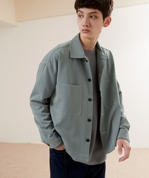 TRストレッチ ビッグステッチ L/Sオーバーボックス CPOシャツジャケット EMMA CLOTHES