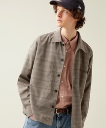 EMMA CLOTHES(�G�}�N���[�Y)��TR�X�g���b�` �r�b�O�X�e�b�` L/S�I�[�o�[�{�b�N�X CPO�V���c�W���P�b�g EMMA CLOTHES(�V���c/�u���E�X)