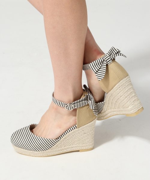 Heather（ヘザー）の「ヒッコリージュートサンダル　545163（サンダル・レディース・ブラック/ライトブルー/レッド・LARGE/MEDIUM）」の2枚目の写真