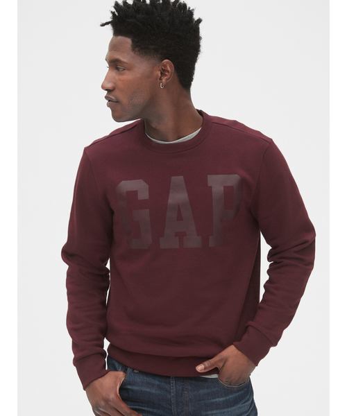 GAP（ギャップ）の「Gapロゴ クルーネックスウェットシャツ（スウェット・メンズ・ワイン/コバルトブルー/レッド/ブラック/ネイビー/ホワイト・L/XL/XS/M/S）」の6枚目の写真