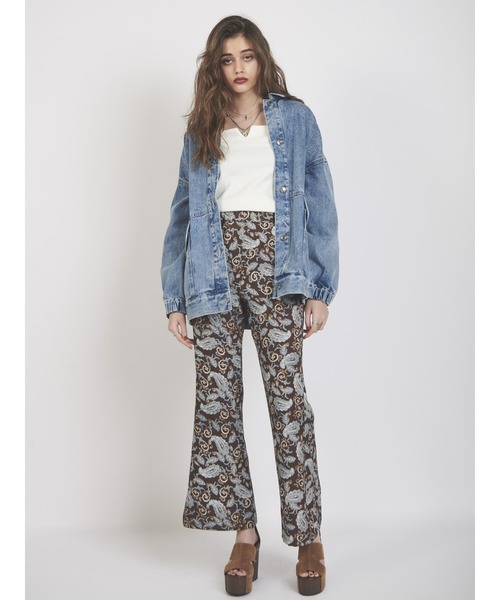 EGOIST（エゴイスト）の「ペイズリー柄スリムフレアパンツ（その他