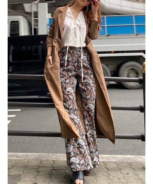 EGOIST（エゴイスト）の「ペイズリー柄スリムフレアパンツ（その他