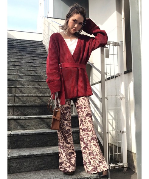 60s 70s ペイズリー柄 フレアパンツ